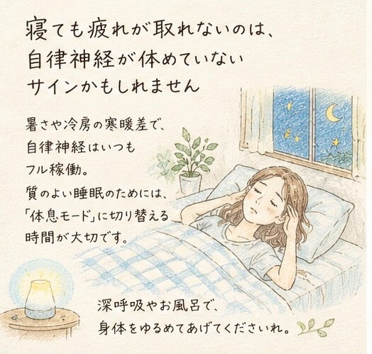 きちんと寝ているはずなのに、朝から身体が重い